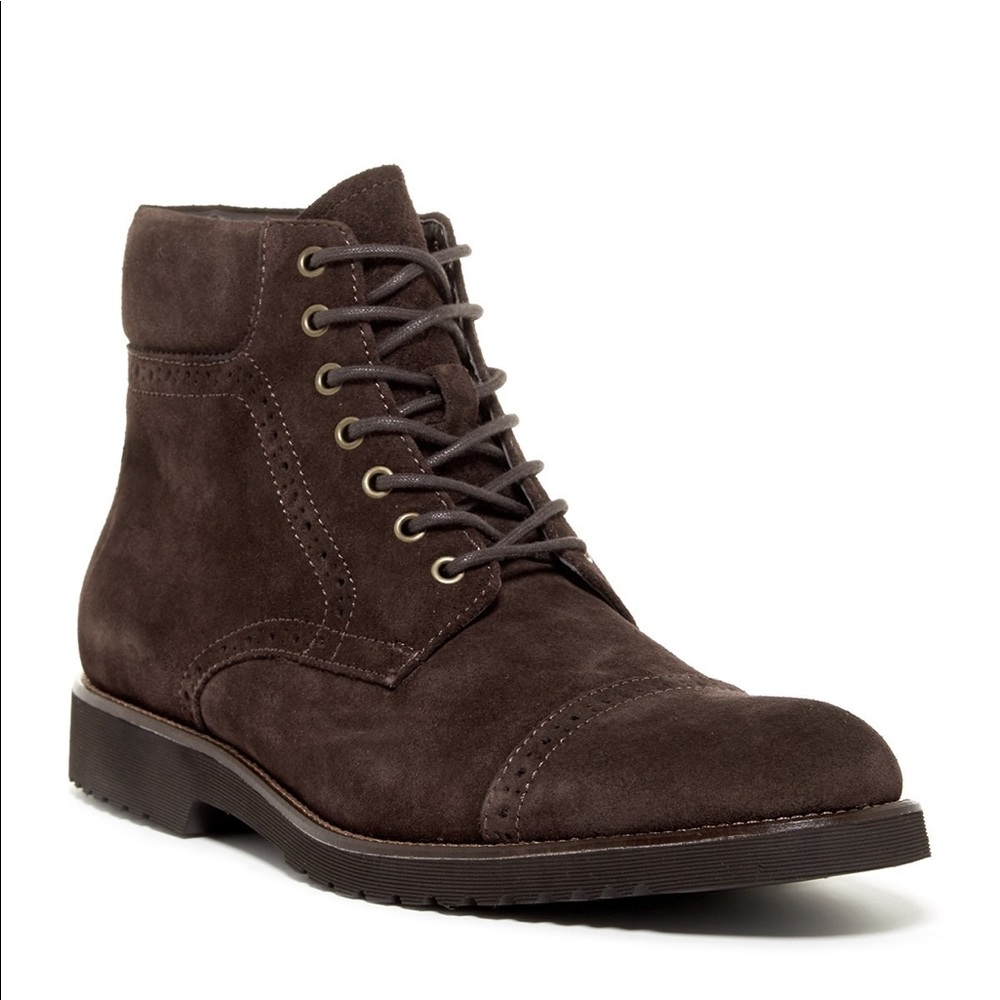 NWOB 14th & Union Gaston Cap Toe Suede Boot Sz 10